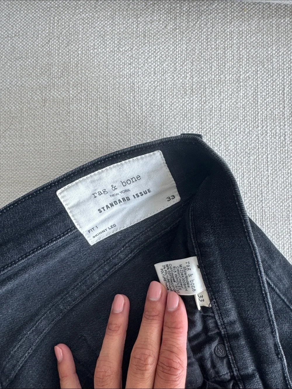 rag & bone black jeans